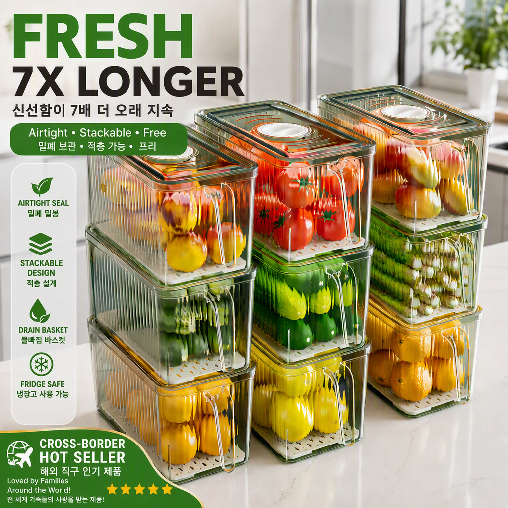 Food Storage Oven Safe - Stackable Refrigerator Storage Box with Lid