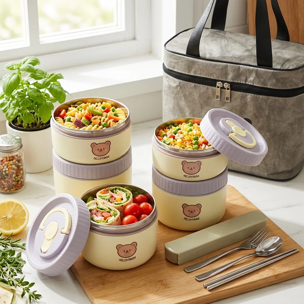 Food Storage Oven Safe - 304 Stainless Steel Thermal Lunch Box