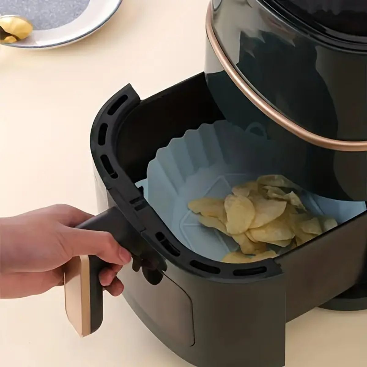Reusable Air Fryer Silicone Po - огляд і ціна Food Storage With Dividers
