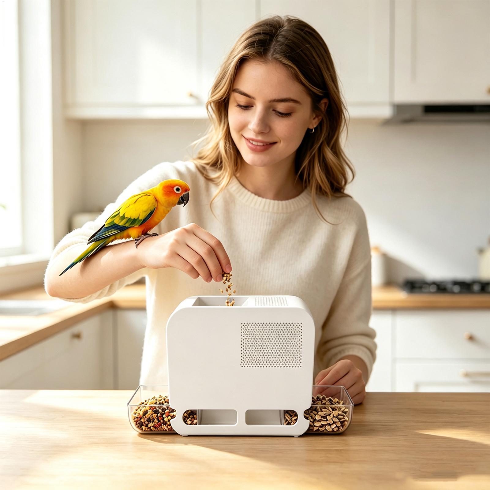 Electric Bird Food Shell Blowi - огляд і ціна Food Storage With Dividers