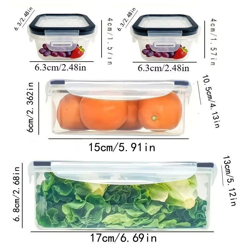 8Pcs Set Includes 4 Containers - огляд і ціна Food Storage Meals
