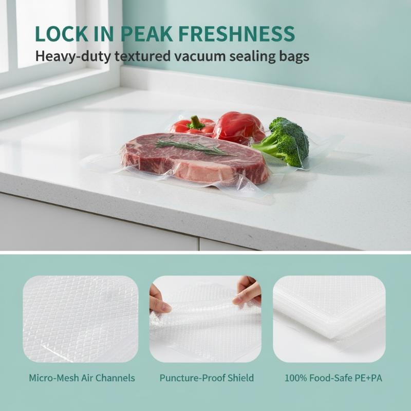 100 PCS BPA Free Vacuum Sealer - огляд і ціна Food Storage Meals