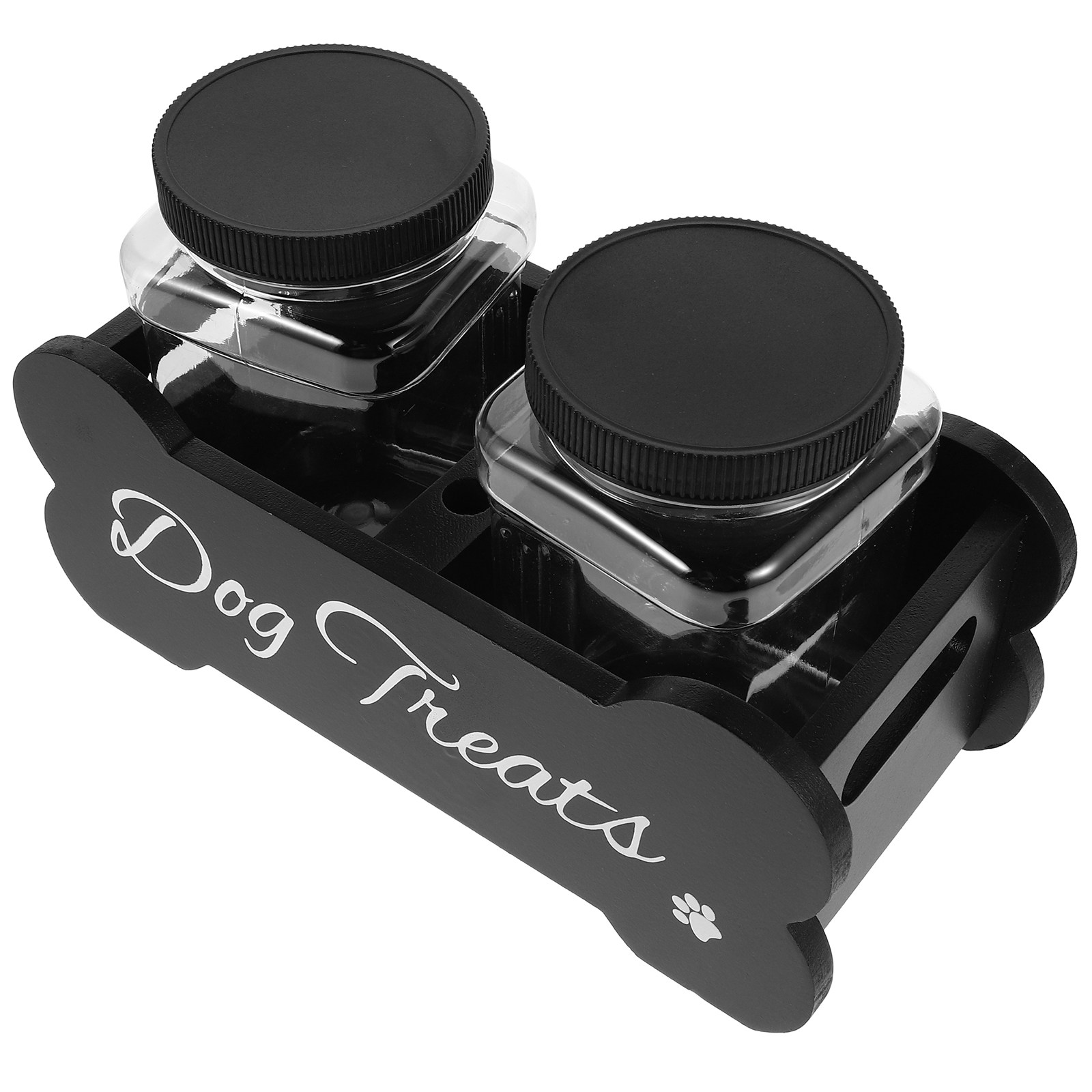 Wooden Dog Treat Container wit - огляд і ціна Food Storage With Dividers