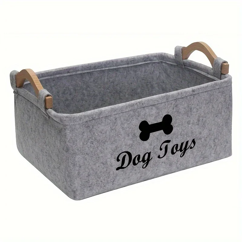 1pc Felt Pet Toy Box, Dog Toy  - огляд і ціна Food Storage With Dividers