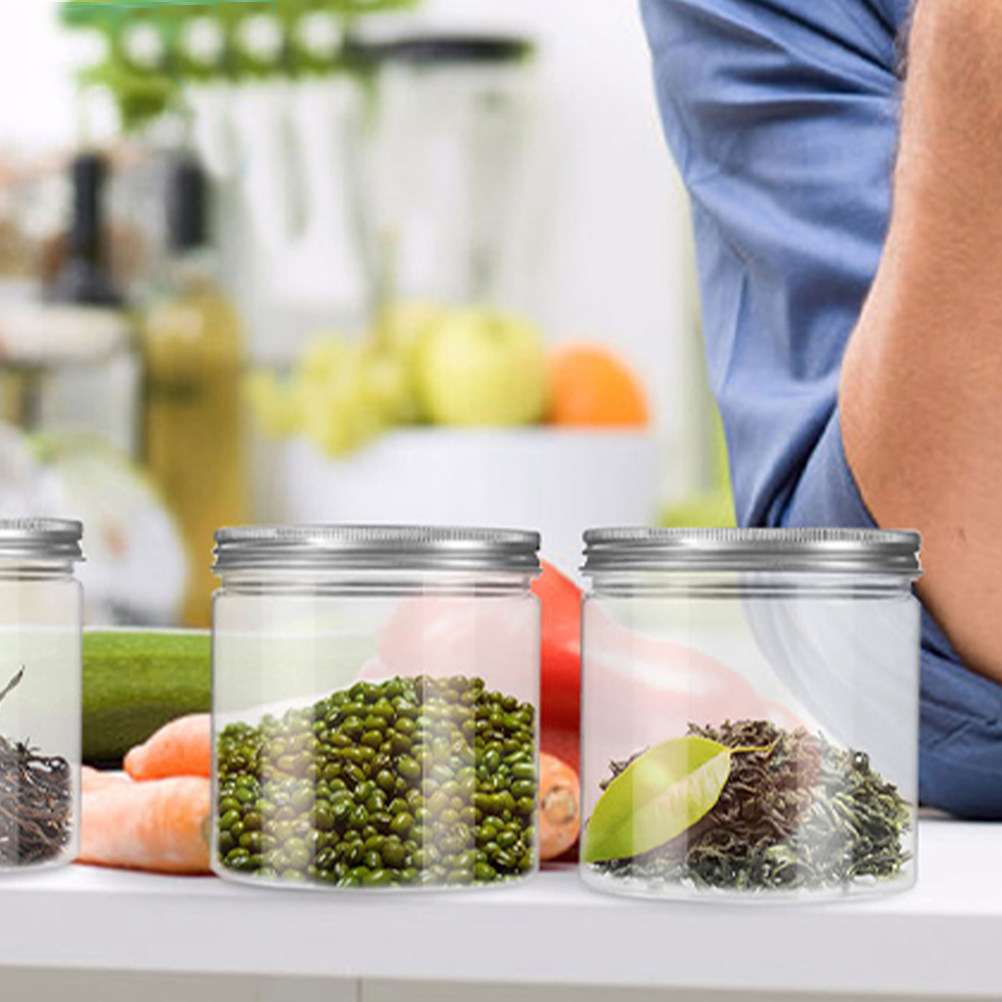 4Pcs Silver Aluminum Lid Clear - огляд і ціна Food Storage Containers
